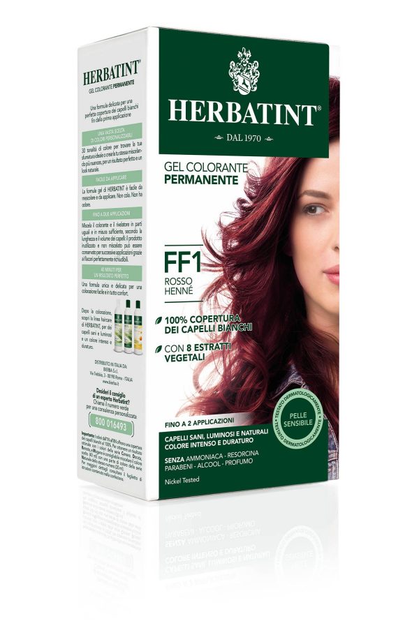 Gel Colorante Permanente Herbatint FF1 Rosso Henne
